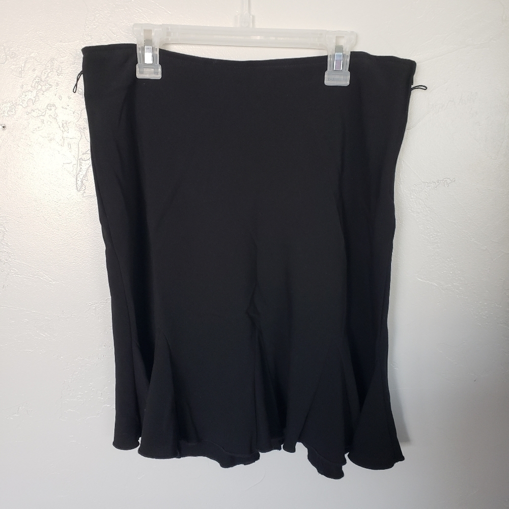 Studio Y Vingtage Women's 5/6 Black Skirt Pleated Ruffle Dressy Schoolgirl Goth